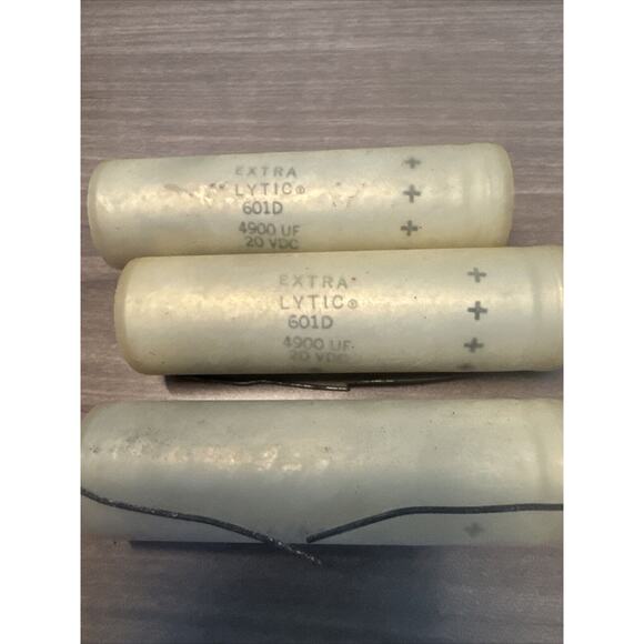 Sprague Extralytic Capacitor 4900 UF 20 VDC Lot Of 6 - Picture 3 of 5
